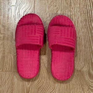 Women's PrettyLittleThing Platform Slipper Slides - Pink - Size 38 (US 7.5)